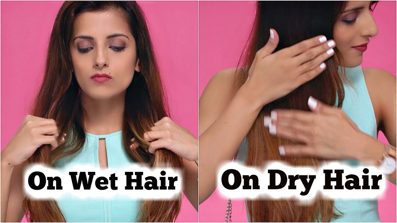 2 Quick & Easy Ways Of Using A Hair Serum On WET & DRY Hair | Steps To Use Serum/ Knot Me Pretty