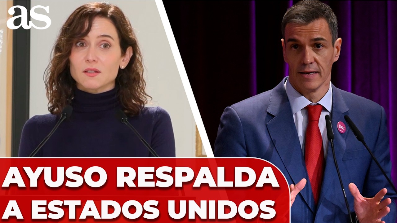 Ayuso CULPA a Pedro Sánchez de ARRUINAR ESPAÑA por su OPOSICIÓN a DONALD TRUMP