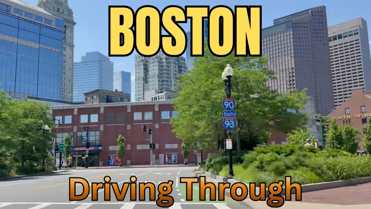 Driving Through Boston, Massachusetts - Summer in Boston