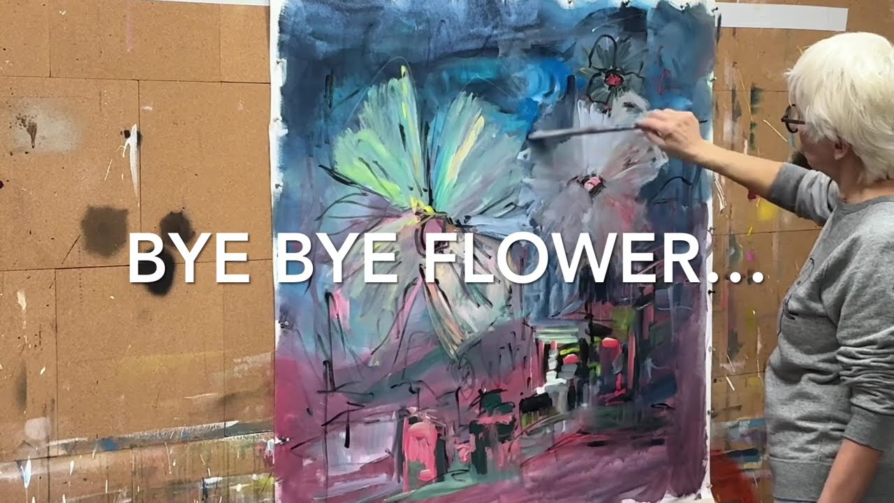 Learn and Watch how to paint an Abstract Expressionism with elements of Contemporary Symbolism