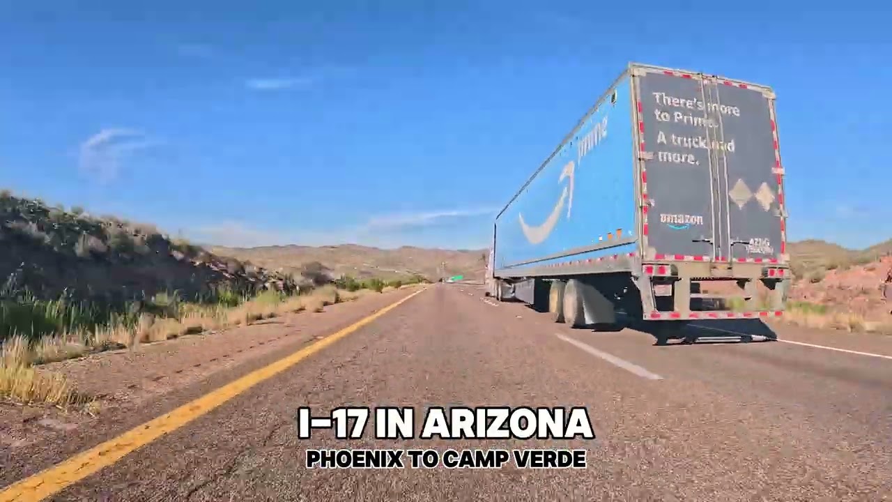 ARIZONA'S I-17 FROM PHOENIX TO CAMP VERDE IN 8K