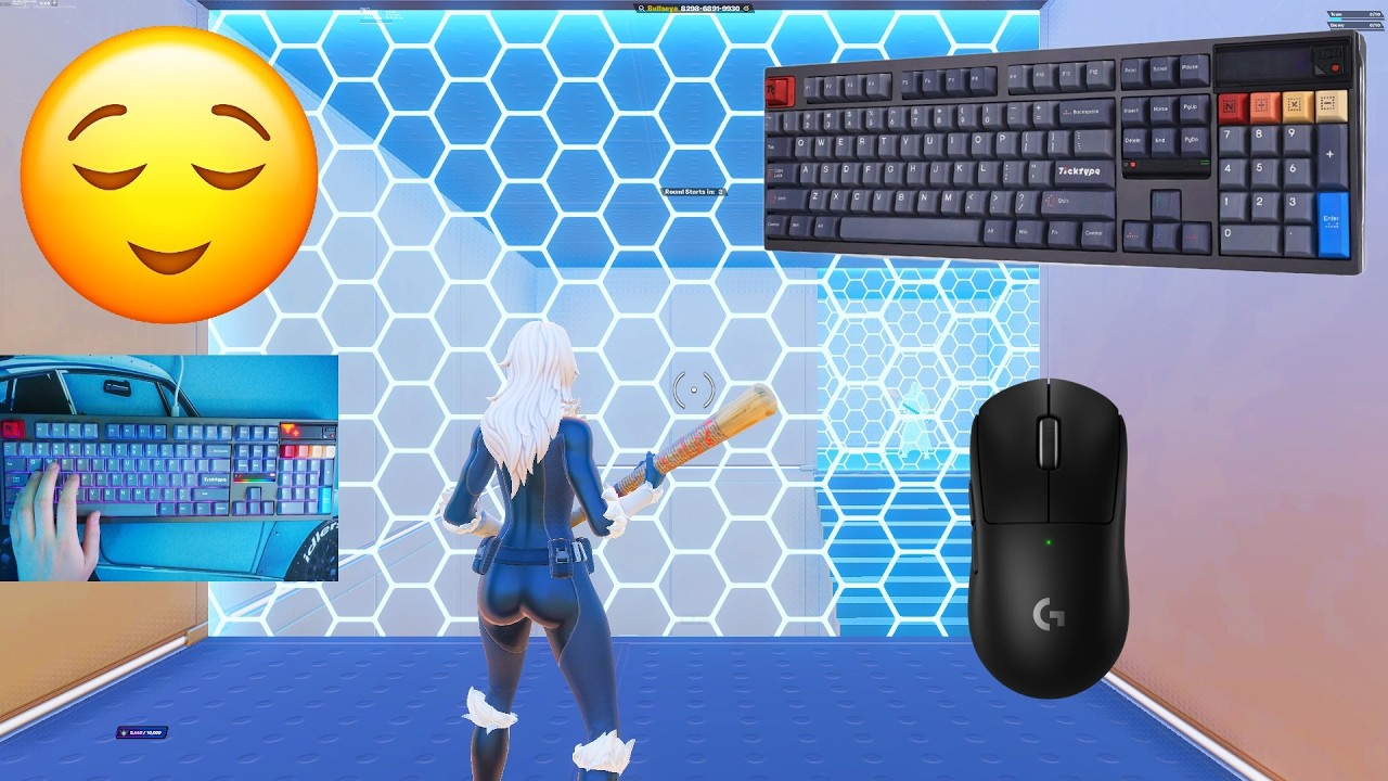 DP104 ASMR 😴1v1 Piece Control🤩Satisfying Fortnite Keyboard Gameplay🏆4K Smooth 360 FPS