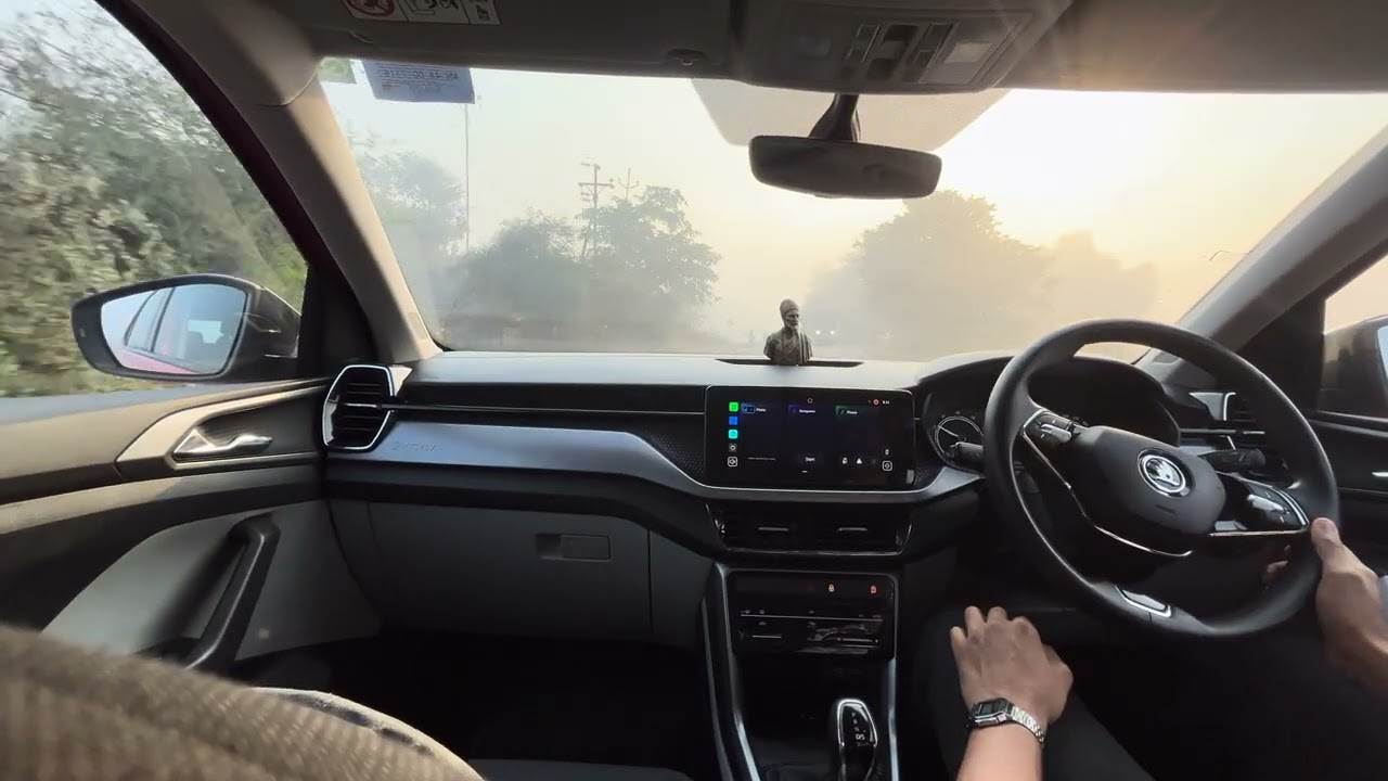 Skoda Kushaq POV drive | Quick weather change 😶‍🌫️