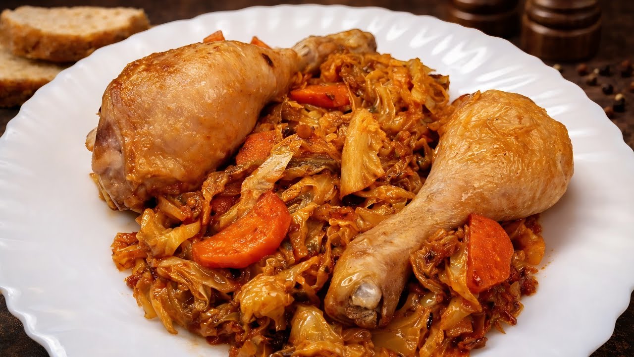 Сладкая капуста с курицей - вкусный обед, который рекомендую