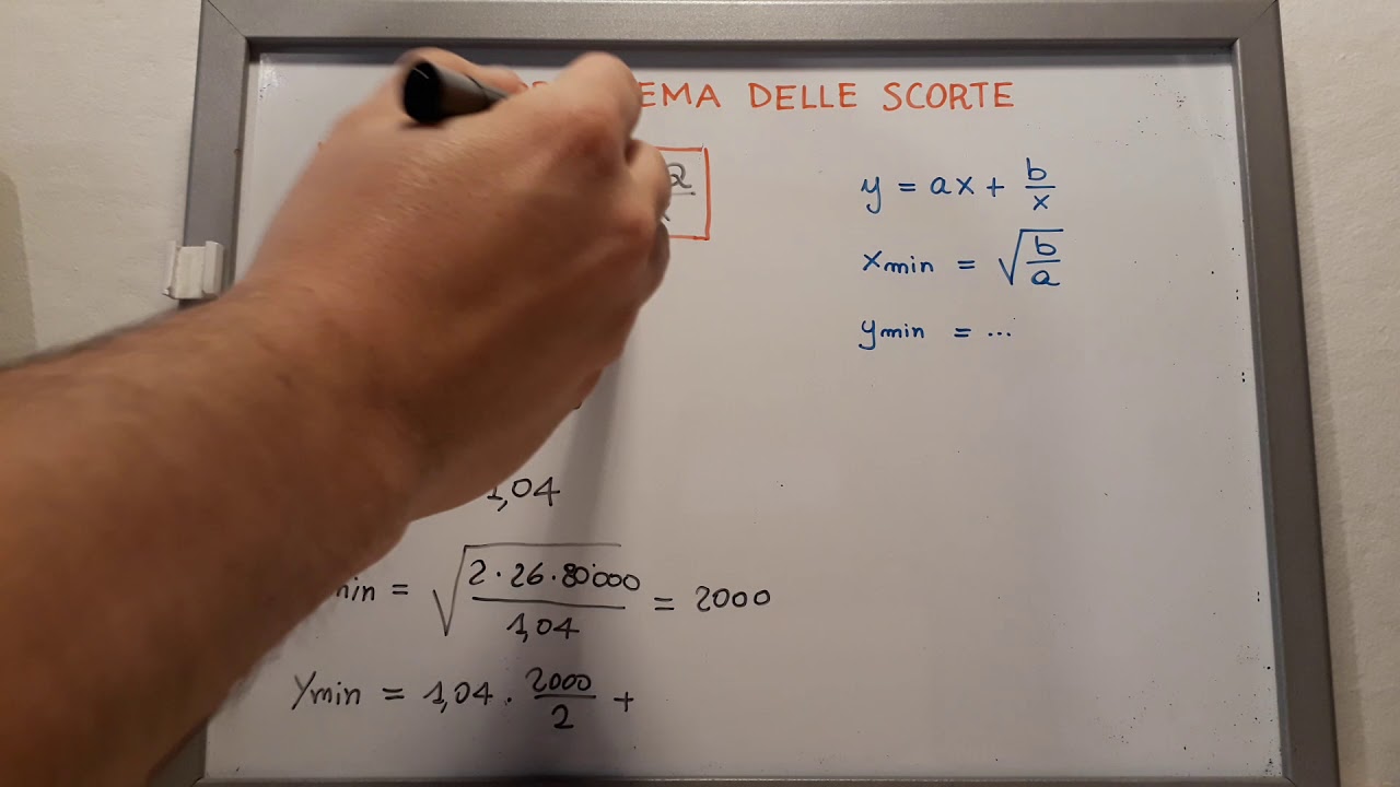 Il problema delle scorte - lezione di matematica applicata all'economia (2° parte)