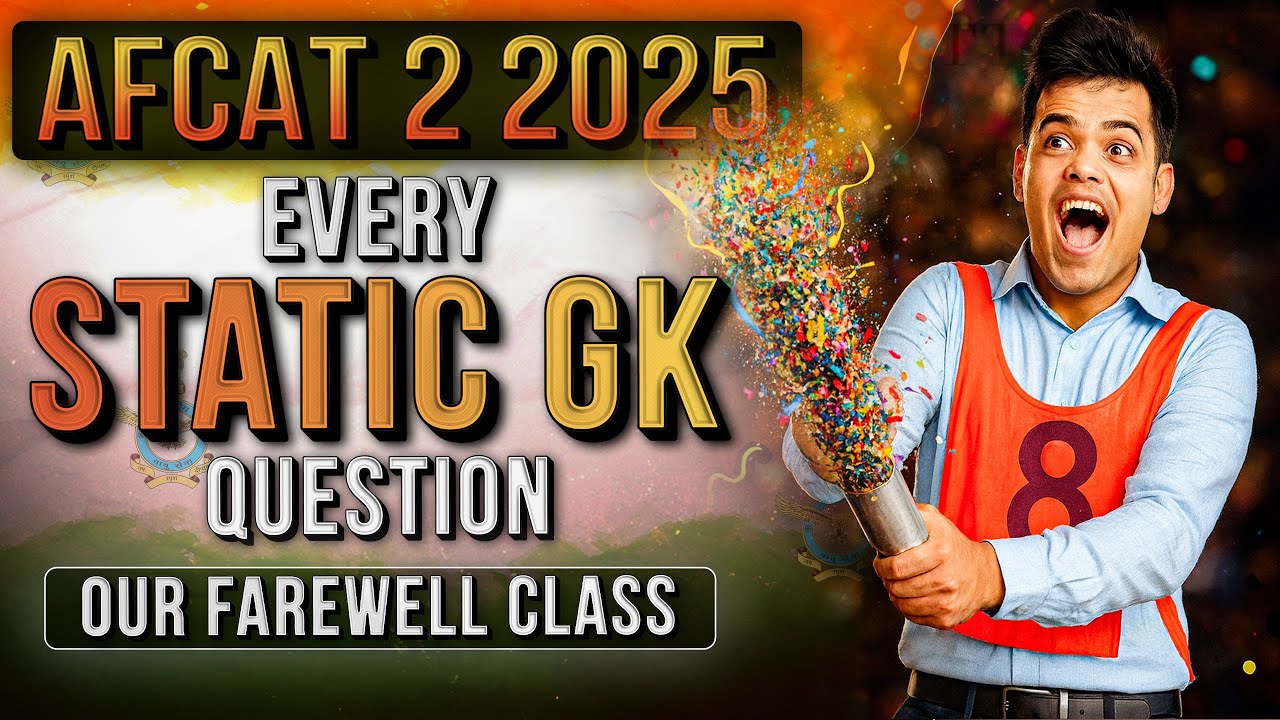50 Most Repeated Static Questions for AFCAT 2 2025 | Sure Shot GK Questions
