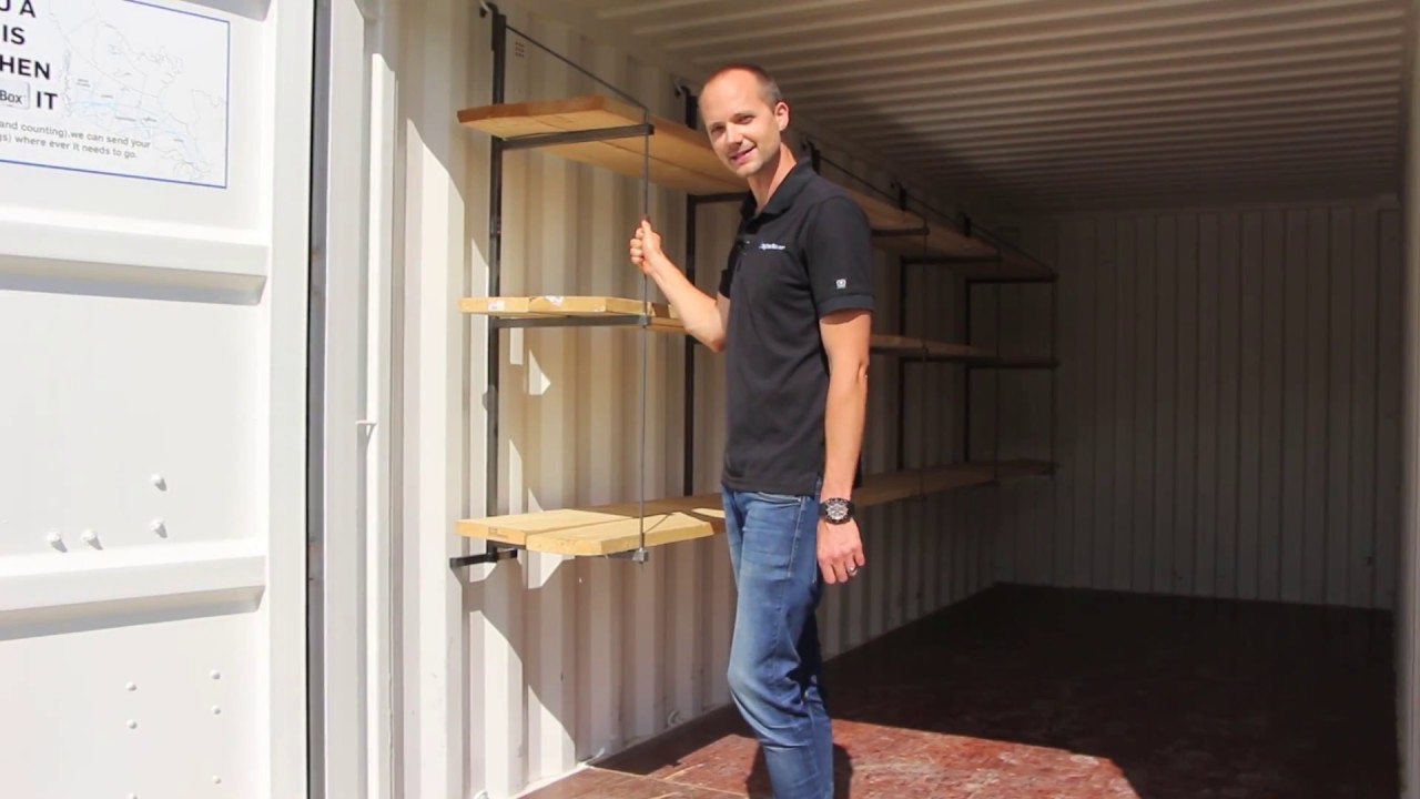 How to Install Shelving in a Shipping Container