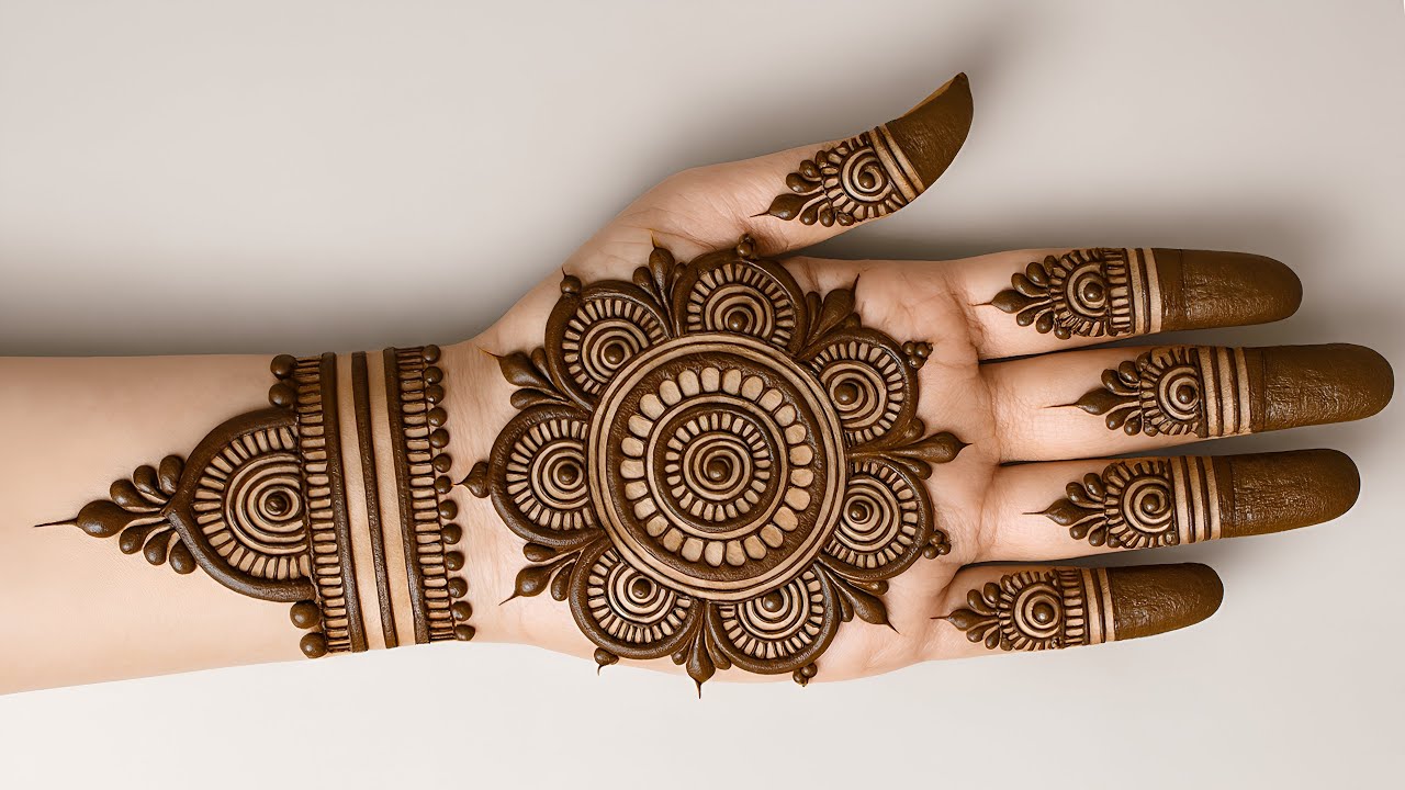 Simple front hand mehndi design। Diwali special mehndi design। mehandi Design। easy mehndi design