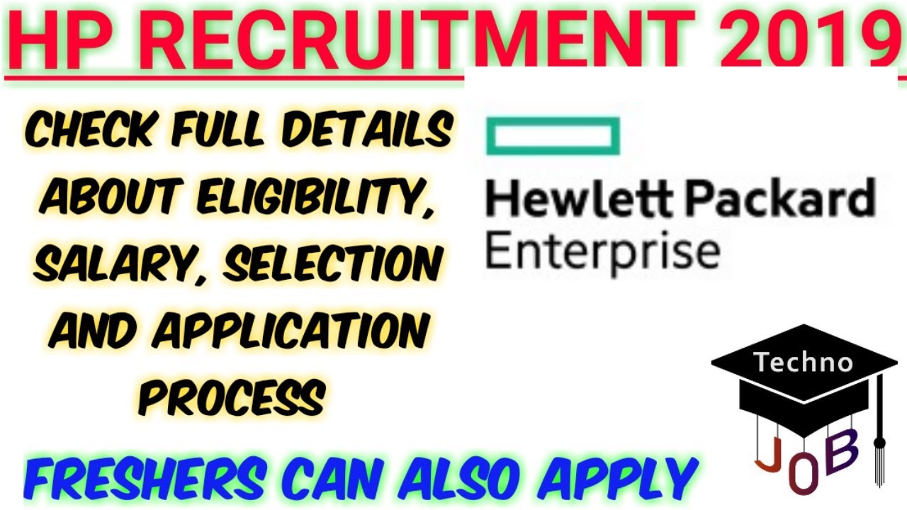 HP Enterprise Recruitment 2019 | Freshers | Graduate Software Engineer | Apply Online