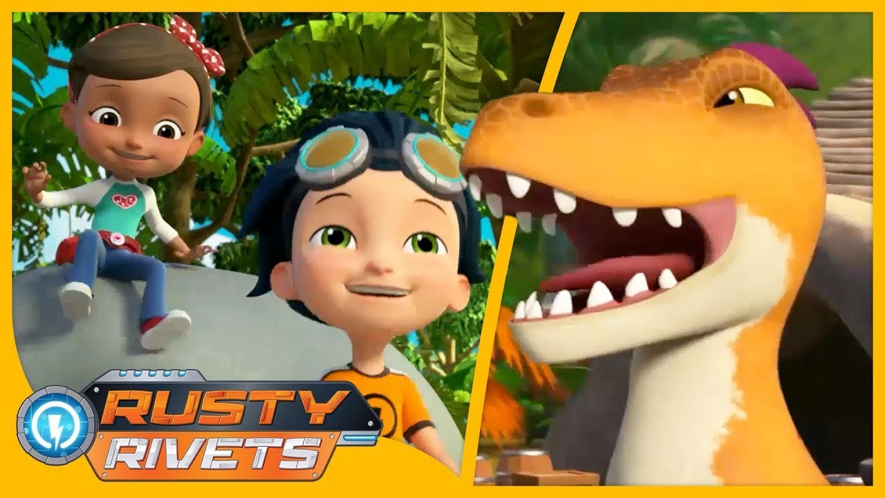 Rusty and Ruby Discover Dino Island and MORE | Rusty Rivets Episodes | Cartoons for Kids