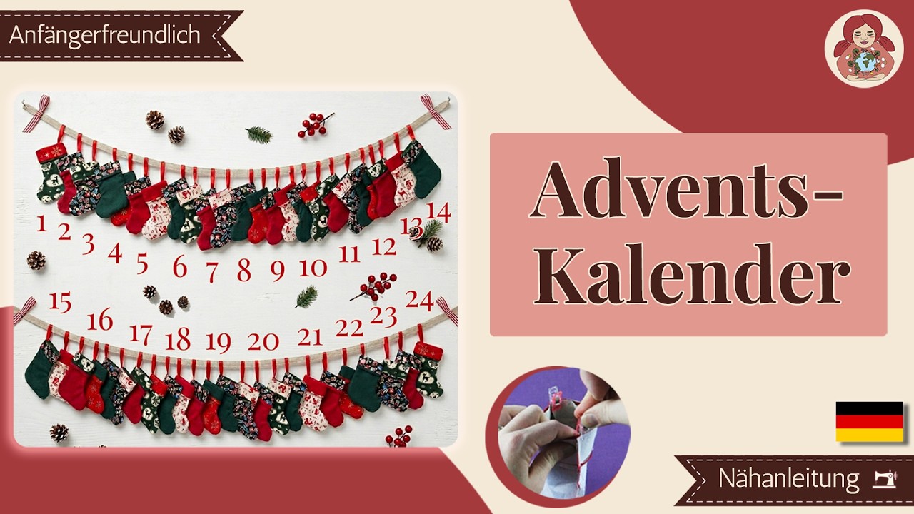 DIY | Adventskalender mit mini Weihnachtsstrümpfen • Sami Dolls Tutorials