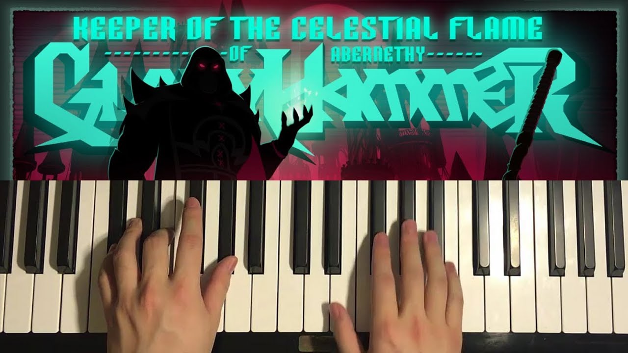 GLORYHAMMER - Keeper Of The Celestial Flame Of Abernethy (Piano Tutorial Lesson)