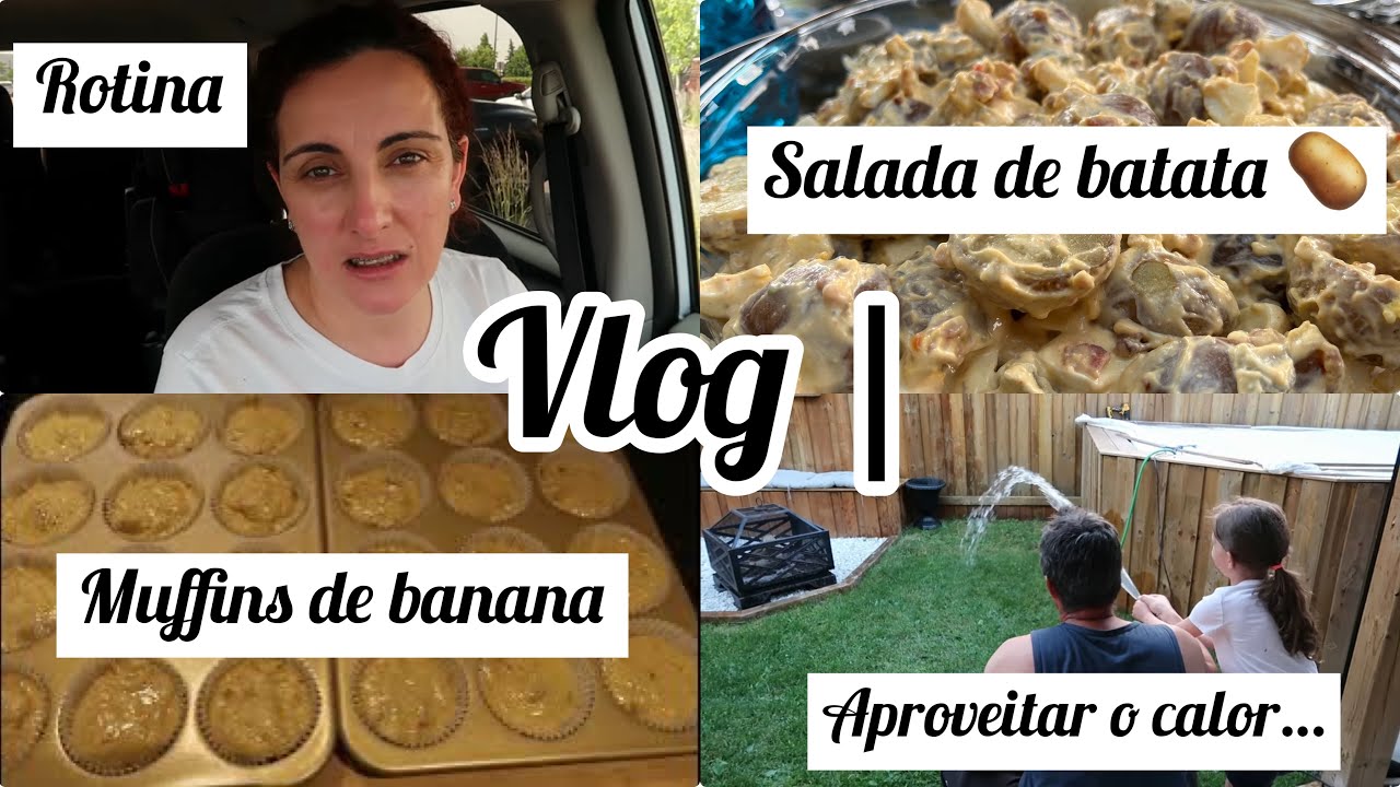 Quinta-feira comigo/Compras/Muffins de banana e noz/Salada de batata #receitas #vlog #rotina #life