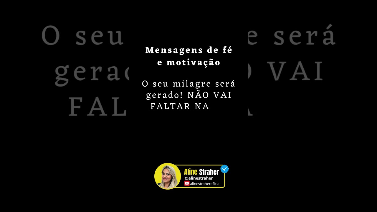 O Poder de Deus Vai Mudar Sua Vida! #alinestraher