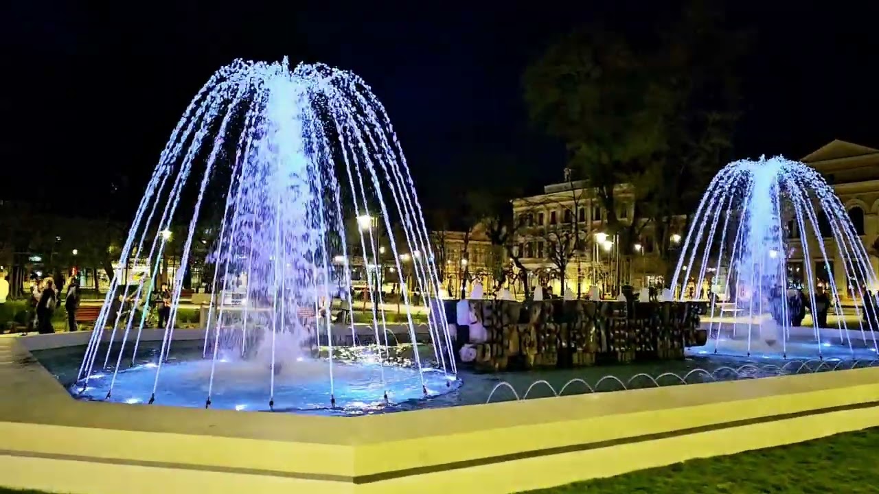 Așa arată noul parc din Satu Mare pe timp de seară