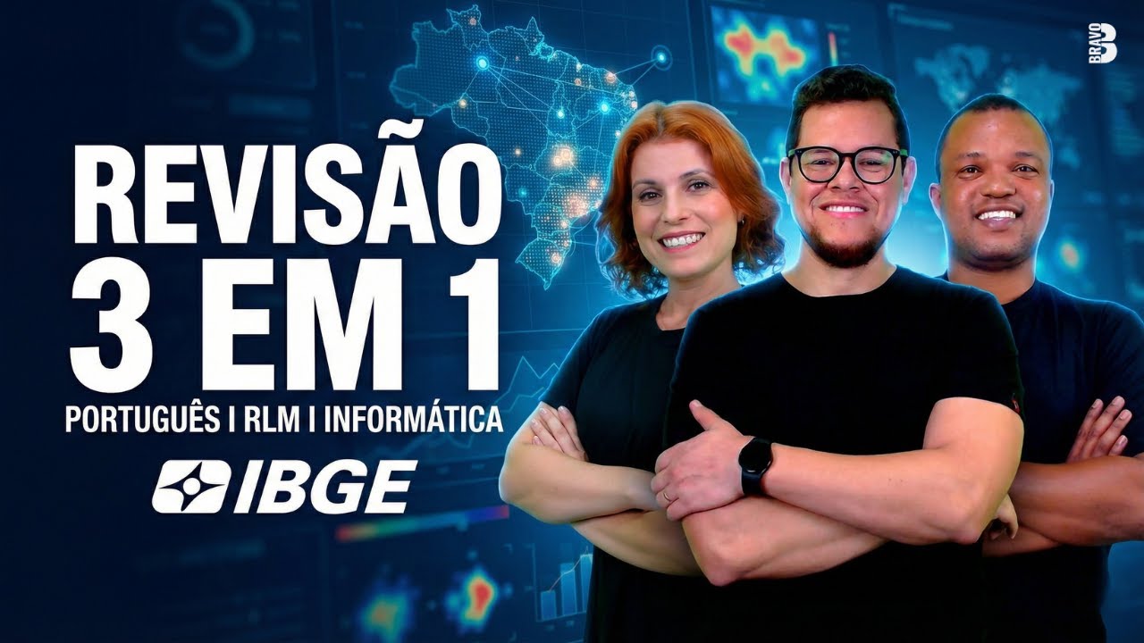 IBGE EM 1 AULA: RESUMÃO DOS 3 ASSUNTOS MAIS IMPORTANTES