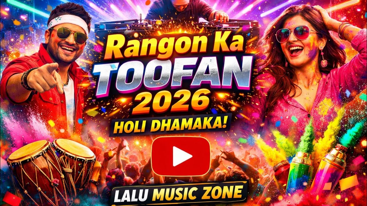 Rangon Ka Toofan 2026  💔 Holi Song 🌈 Sad Song 🥹| Broken Heart Touching Song ❤️‍🩹| Lalu Music Zone 🎧