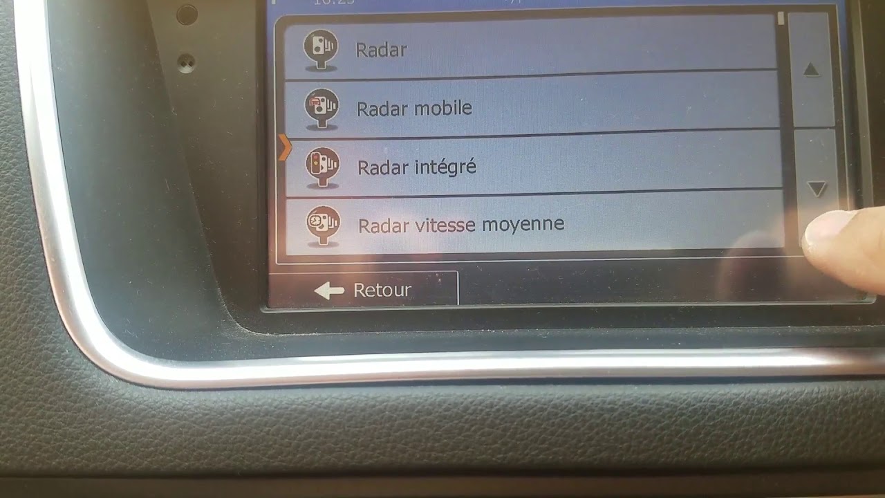 Activation Radar dans l'application IGo Primo