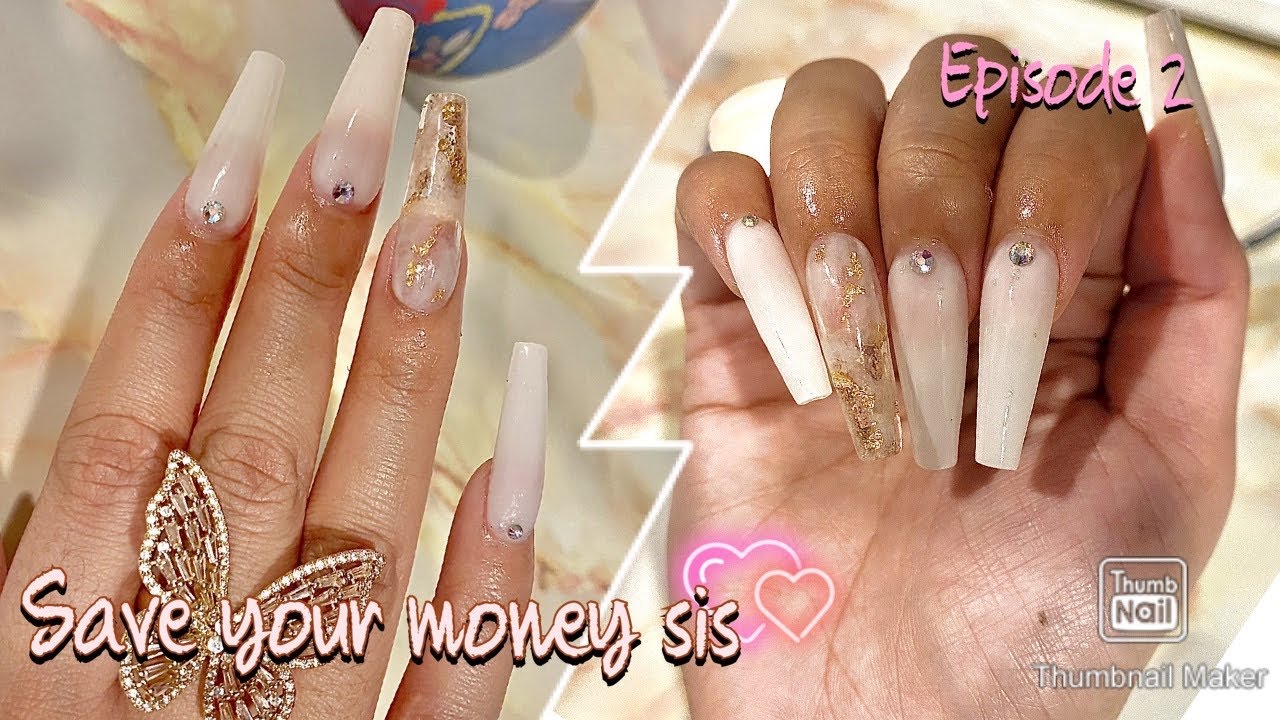 How to press on nails | marble design gel polish | bougie on a budget | pinkxbudgetz