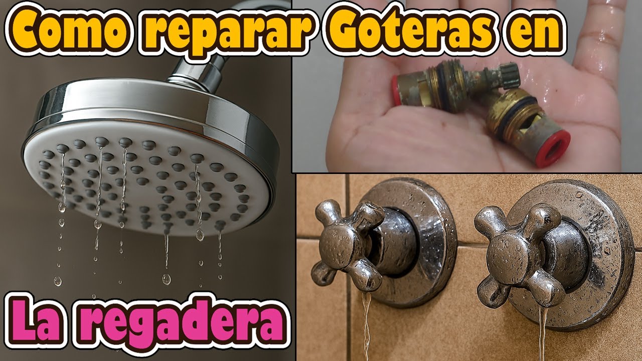 Como reparar una gotera fuga en la regadera y llaves mezcladoras