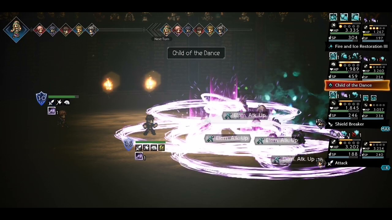Octopath Traveler CotC - Yunnie Cup 100% safe 6 turns kill, no A4 - F2P