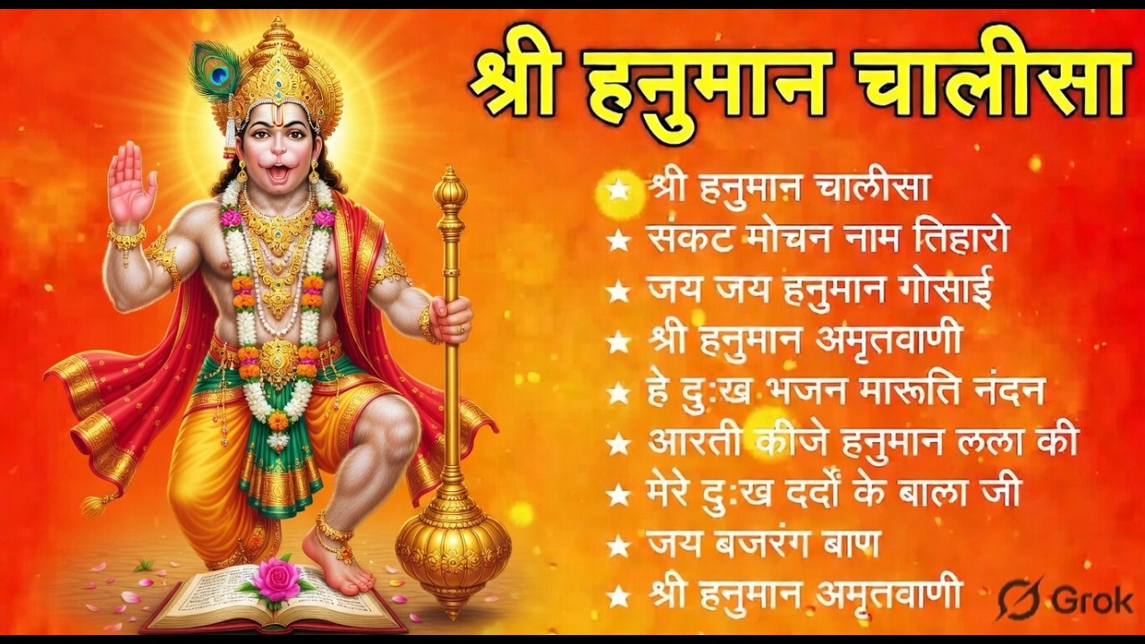 श्री हनुमान चालीसा 🌺🙏 shree hanuman chalisa original video 🙏🌺 gulshan kumar hariharan full hd