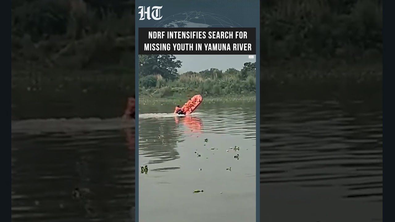 Search Operation Underway After Youth Goes Missing in Yamuna | #shorts