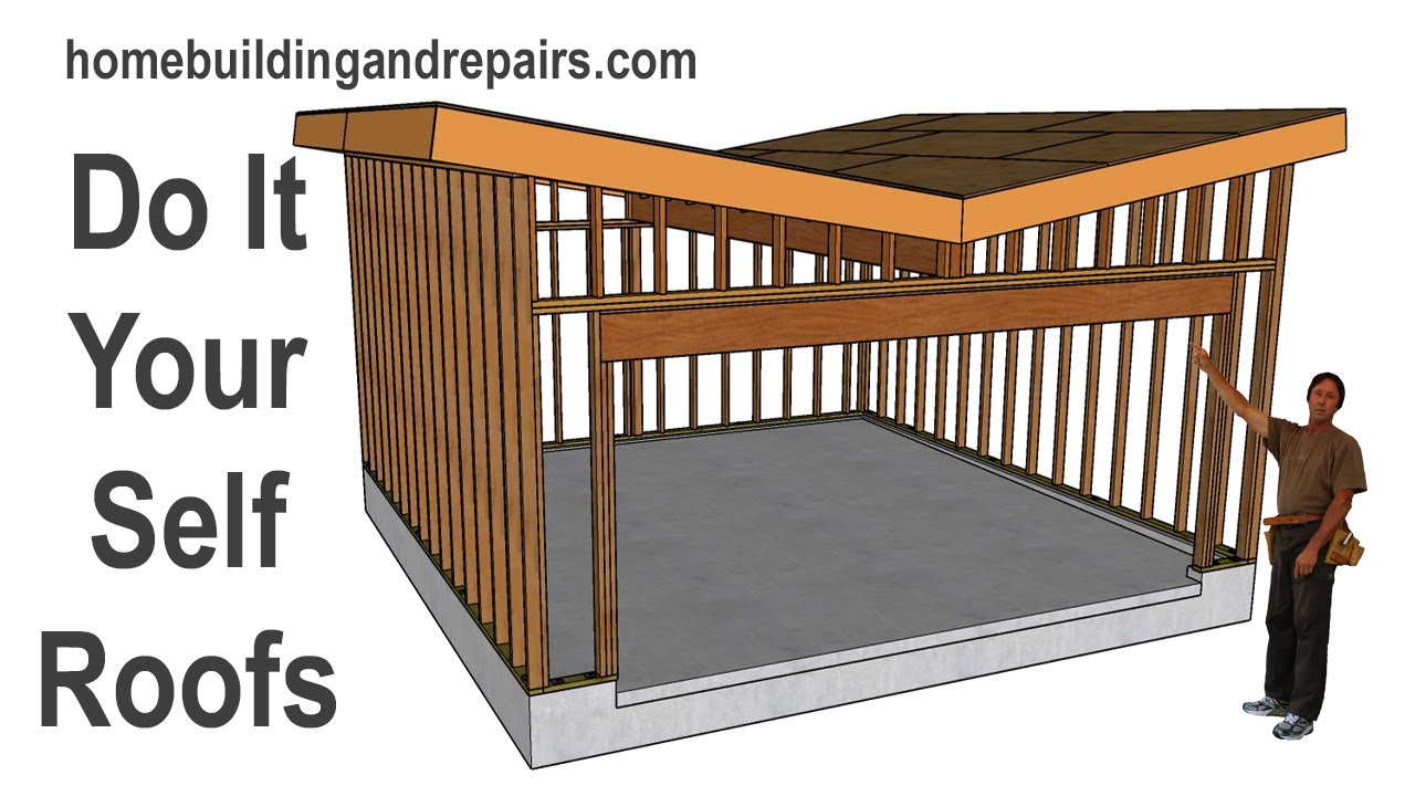 Three Simple Roofs Do It Yourselfer's Can Build By Using The Same Rafter For The Entire Project