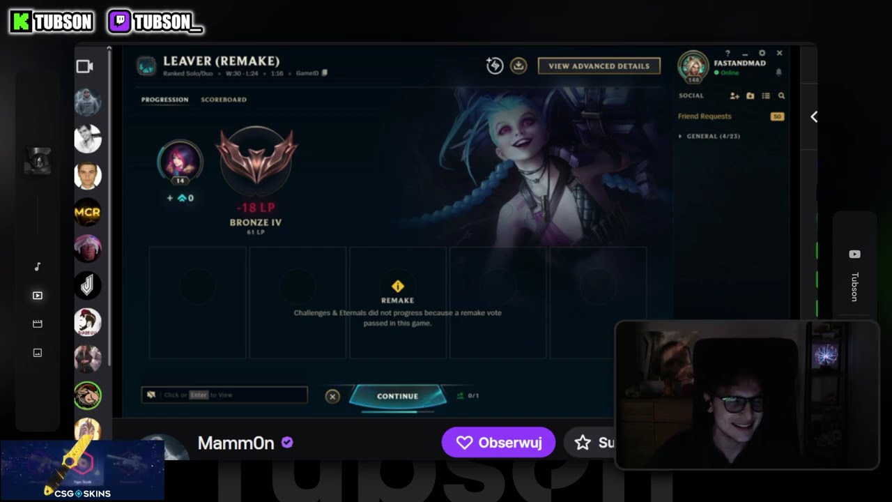MAMM0NA ODCIĘŁO NA STREAMIE!