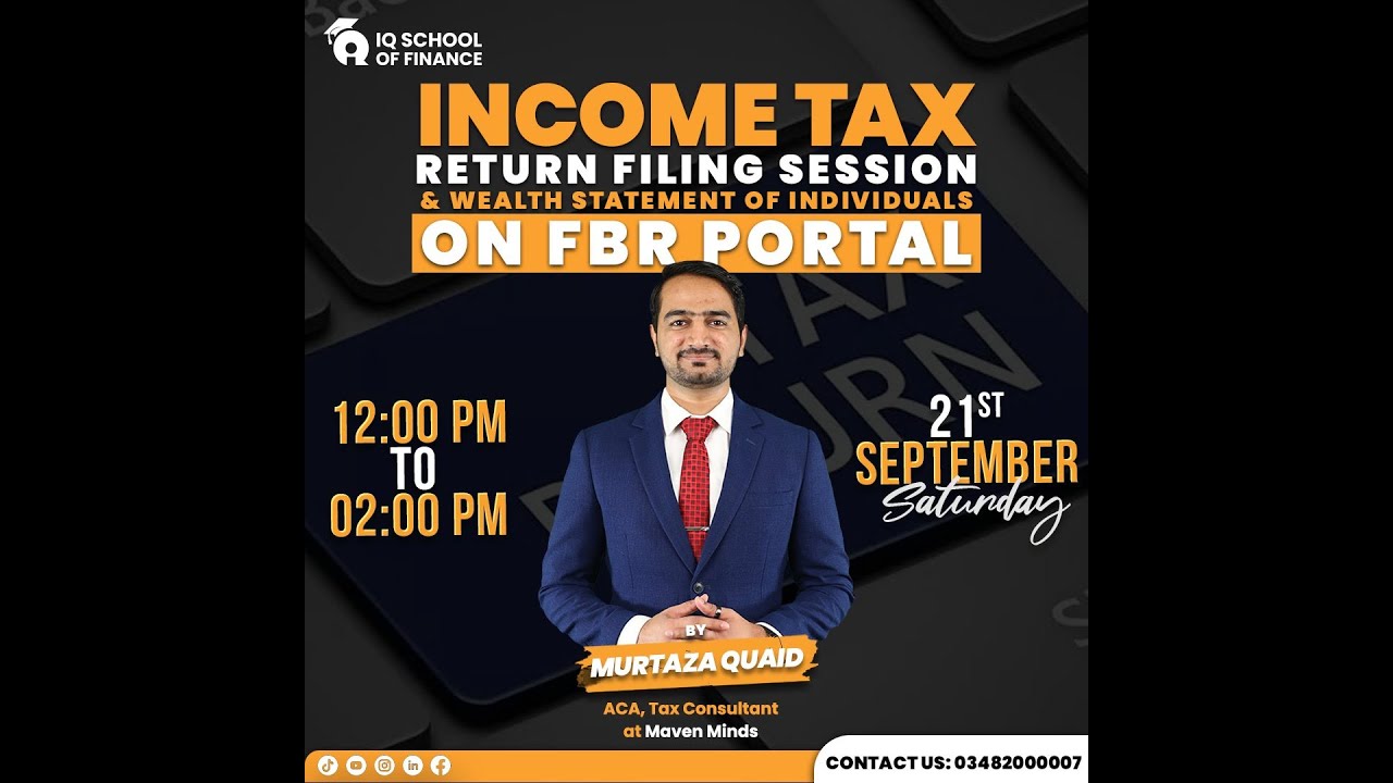 Session on Filling of Income Tax Return and Wealth Statement (Salaried Individual) - Tax Year 2024