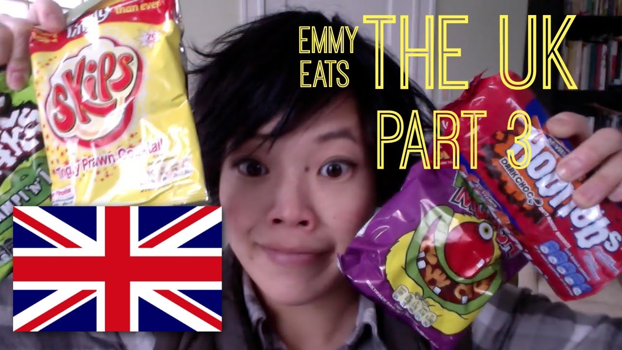 Emmy Eats the U.K. Great Britain | More British snacks & sweets