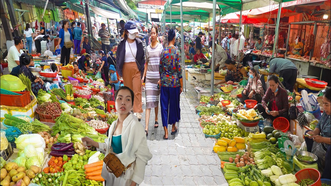 Exploring Cambodia Street Food @ Countryside & Market Food In Phnom Penh