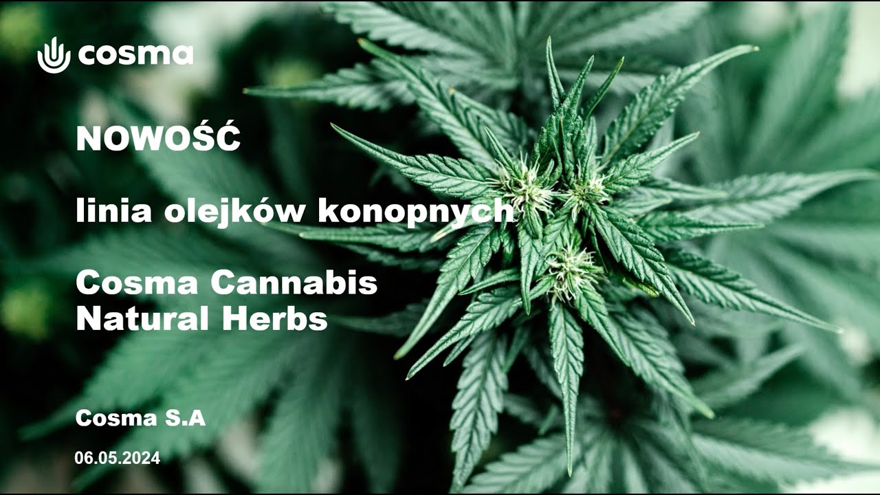 Cosma Cannabis Natural Herbs - nowa linia olejk&oacute;w