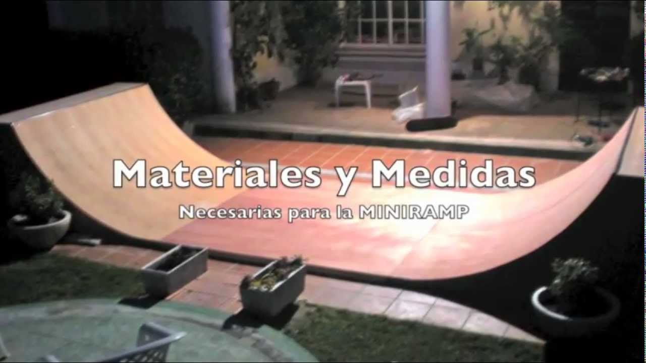 Materiales y Medidas MiniRamp