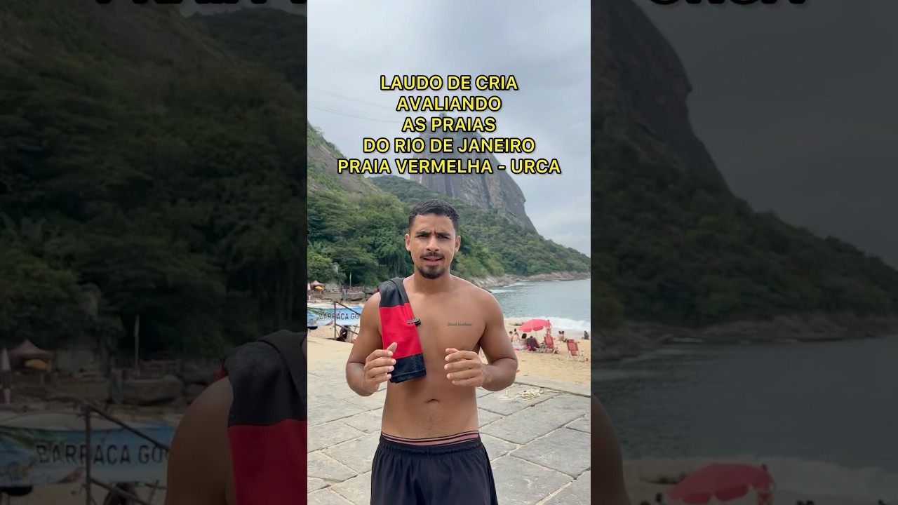 Avaliando as praias do RJ - praia vermelha urca #laudodecria #riodejaneiro #praia