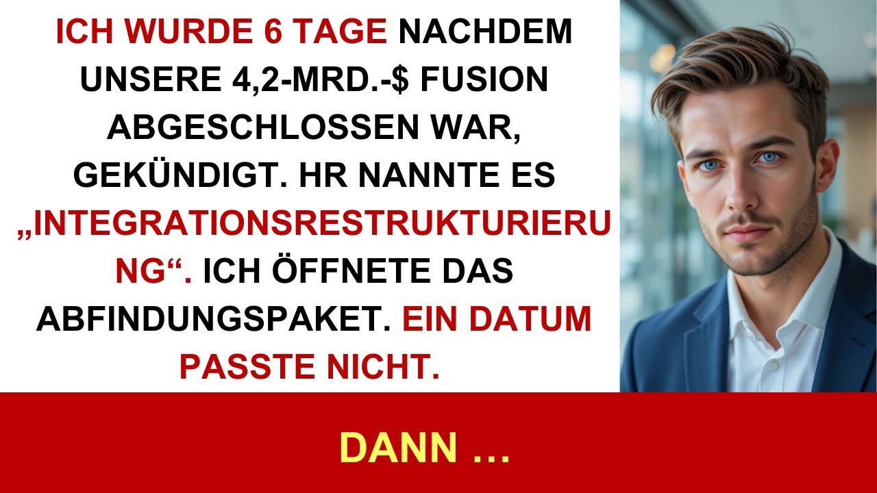 Ich wurde 6 Tage nach dem 4,2-Mrd.-$-Merger entlassen – das Timing warf Fragen auf…