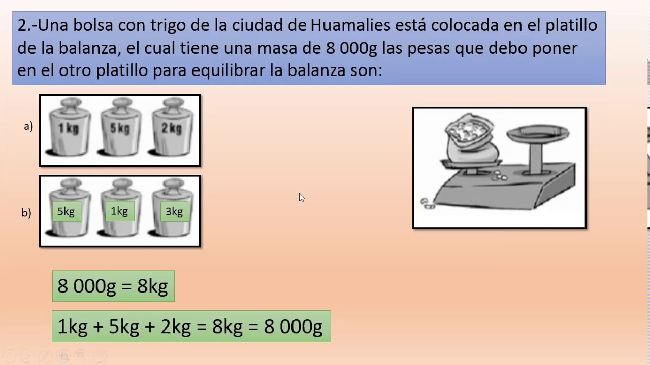 REFORZANDO PROBLEMAS CON UNIDADES DE MASA