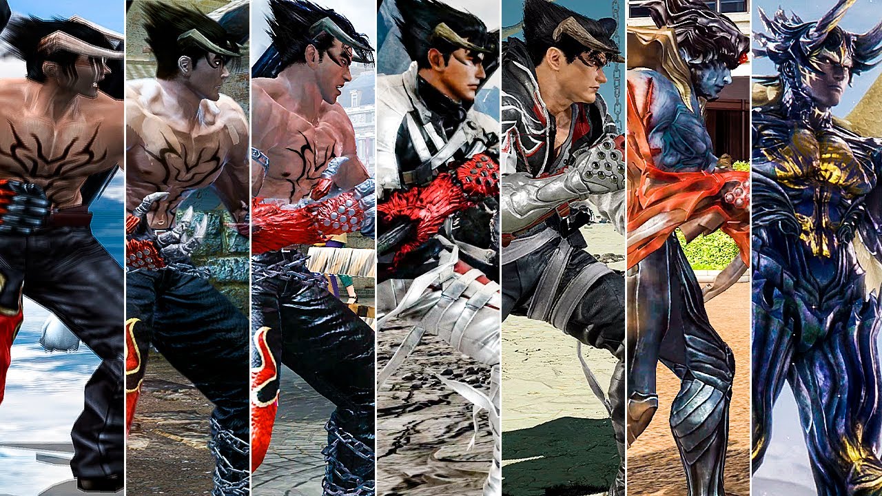 Evolution of Devil Jin + Angel Form in Tekken Games (1997 - 2024 | PS1 - PS5)