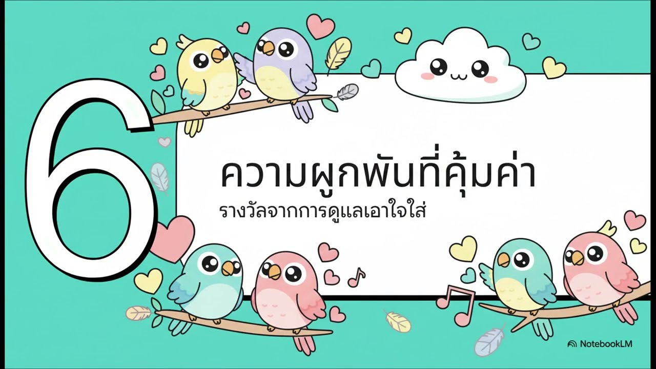 การเลี้ยงนกแก้ว  เพื่อนตลอดชีวิต
