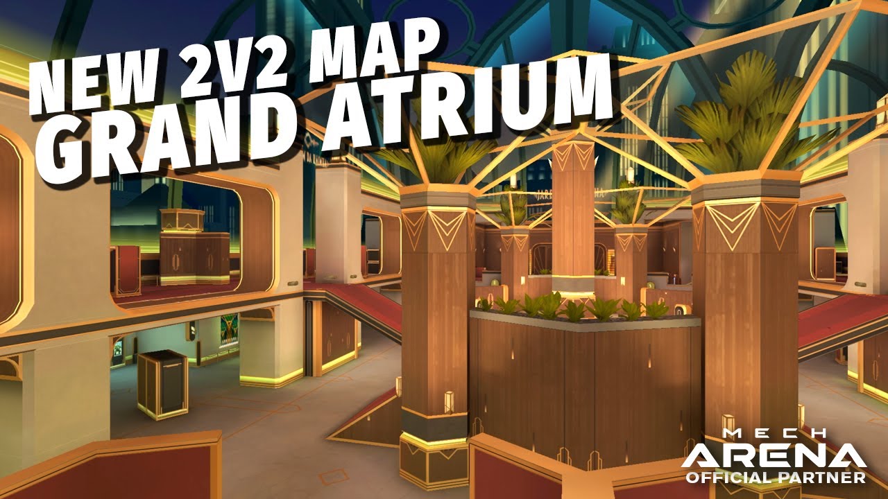 First Look New 2v2 Map Grand Atrium | Update 2.03 | Mech Arena