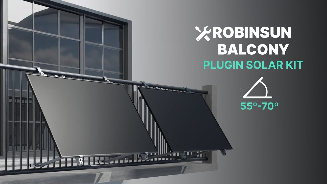 Placas solares para balc&oacute;n  &ndash; Kit solar enchufable Balcony (fijaci&oacute;n ajustable)