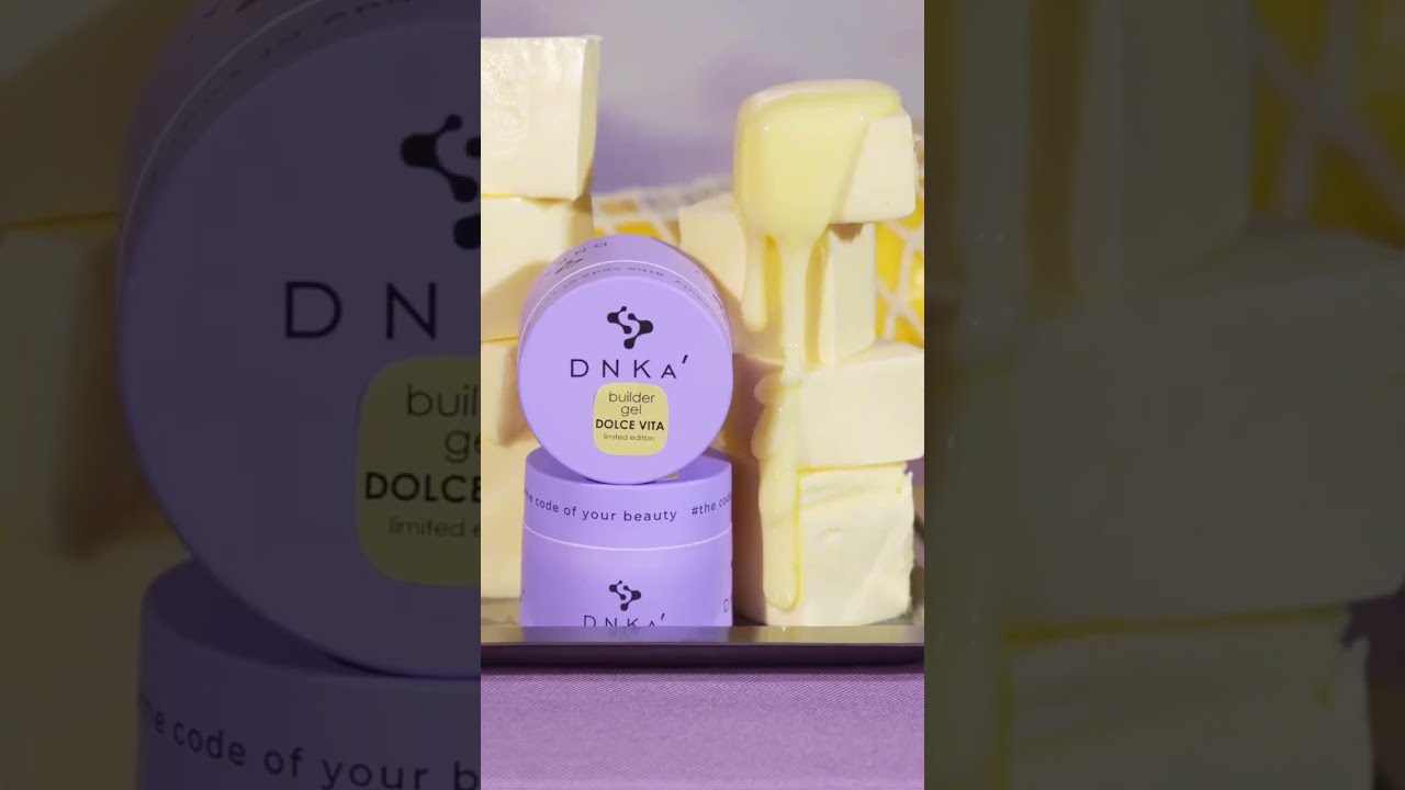 Моделирующий жёлтый гель DNK'a Builder Gel Dolce Vita Limited Edition - VEV.MD 🍋