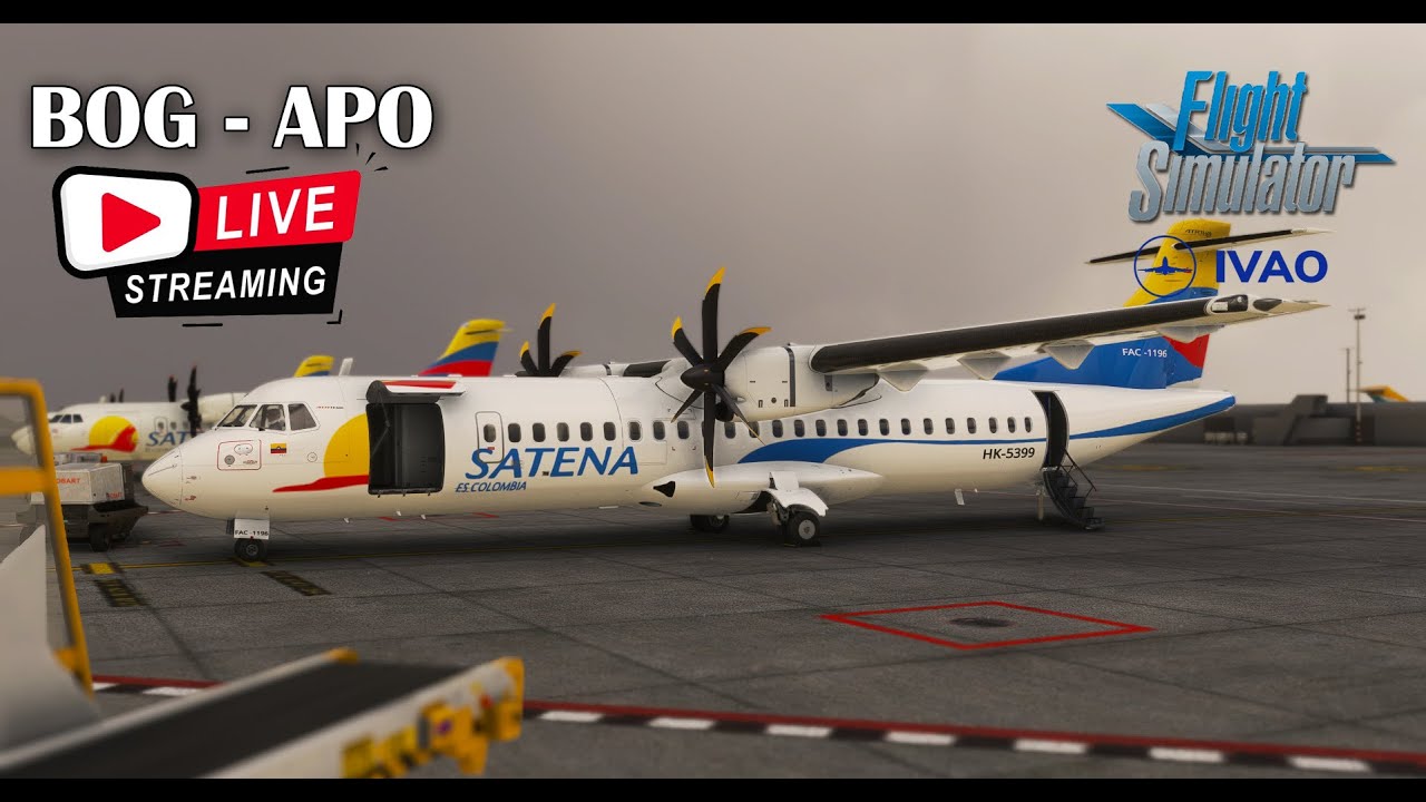 🔴 LIVE | Bogotá to Apartado | SKBO to SKLC | NSE8898 | IVAO | MSFS2020 🔴