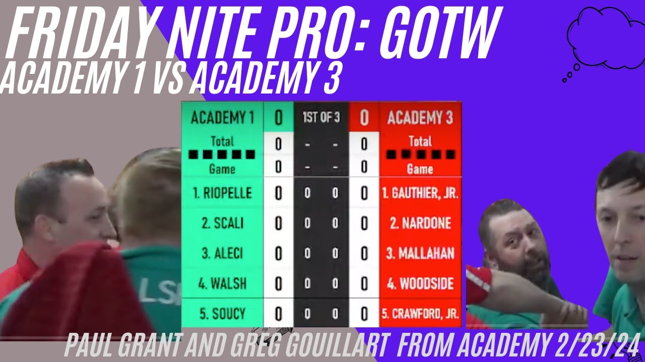 Friday Nite GOTW: Academy 1 vs Academy 3