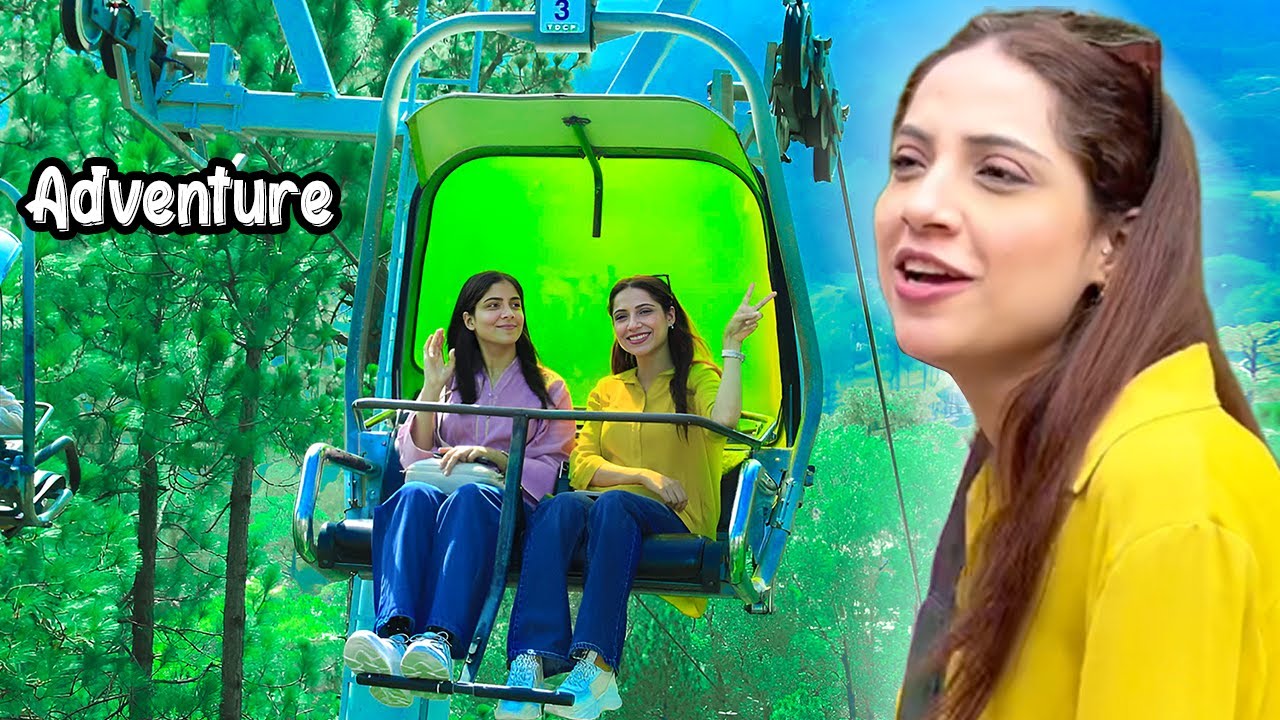 Patriata Chairlift par Pathanoon Kay Sath Shughal | Real Sajal Malik | Vlog