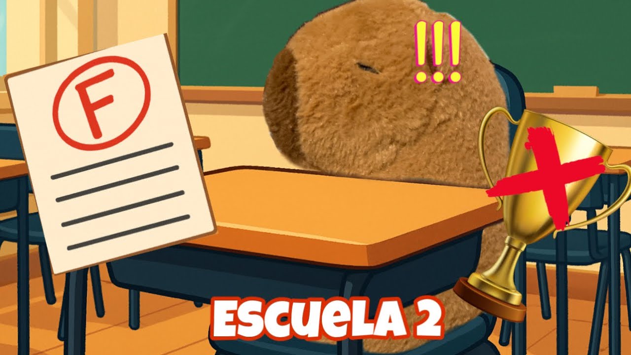 Capibaras ENTREGA de calificaciones de la escuela ✅📝👀