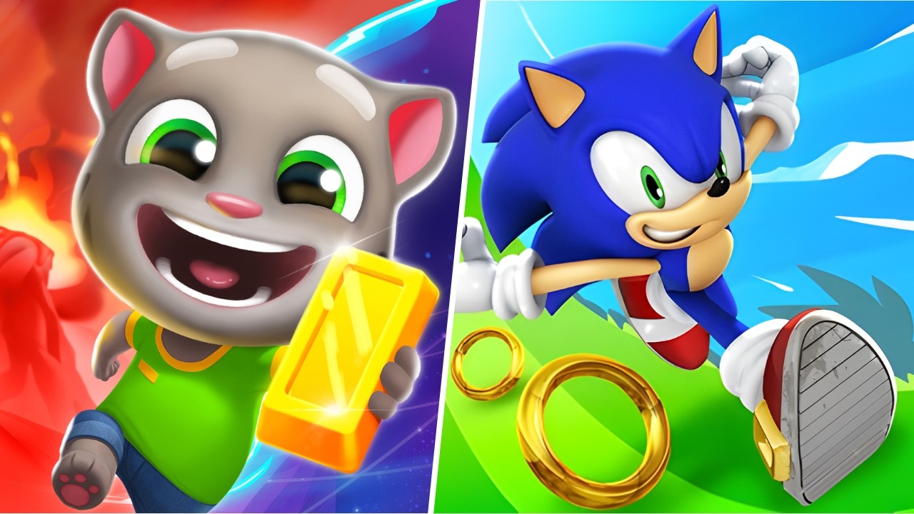 Sonic Dash Endless Run VS Talking Tom Time Rush Gameplay | Dino Club 🦖