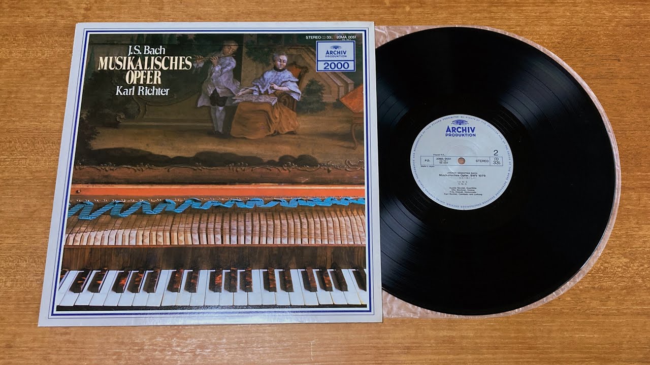 BWV 1079  MUSIKALISCHES OPFER 音楽の捧げもの トリオ・ソナタ 無窮カノン Karl Richter