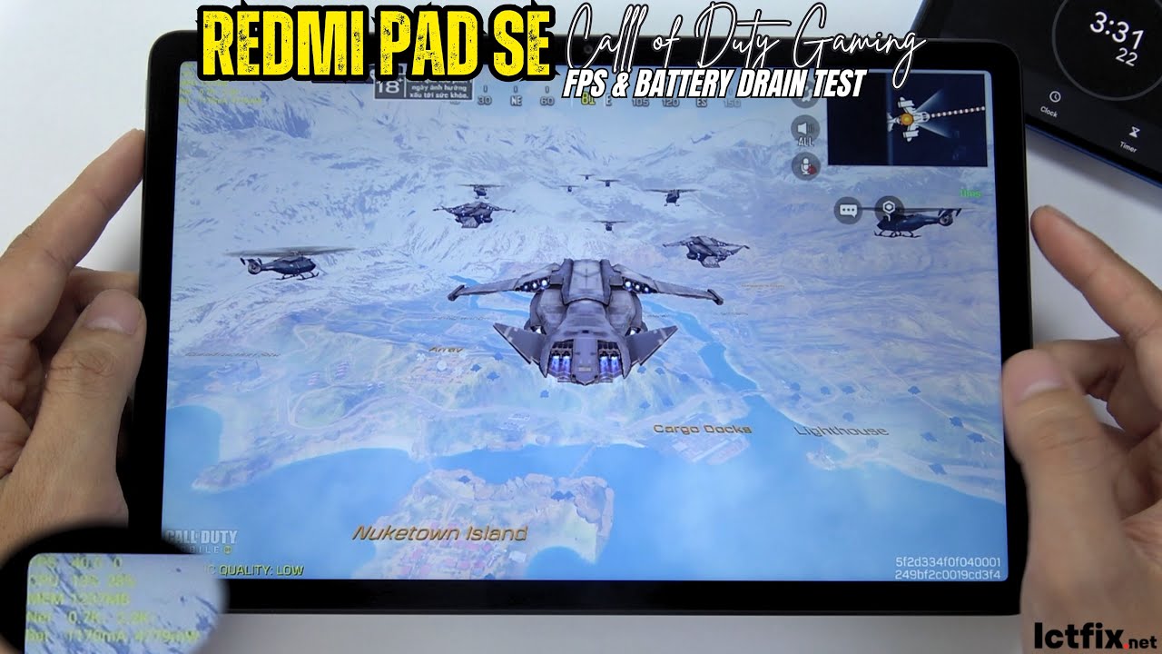 Xiaomi Redmi Pad SE Call of Duty Mobile Gaming test CODM | Snapdragon 680, 90Hz Display