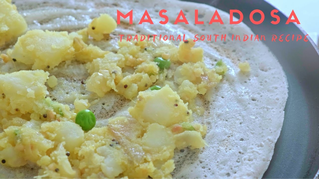 How to make Simple Masala dosa with coconut chutney l Vegan -l South Indian